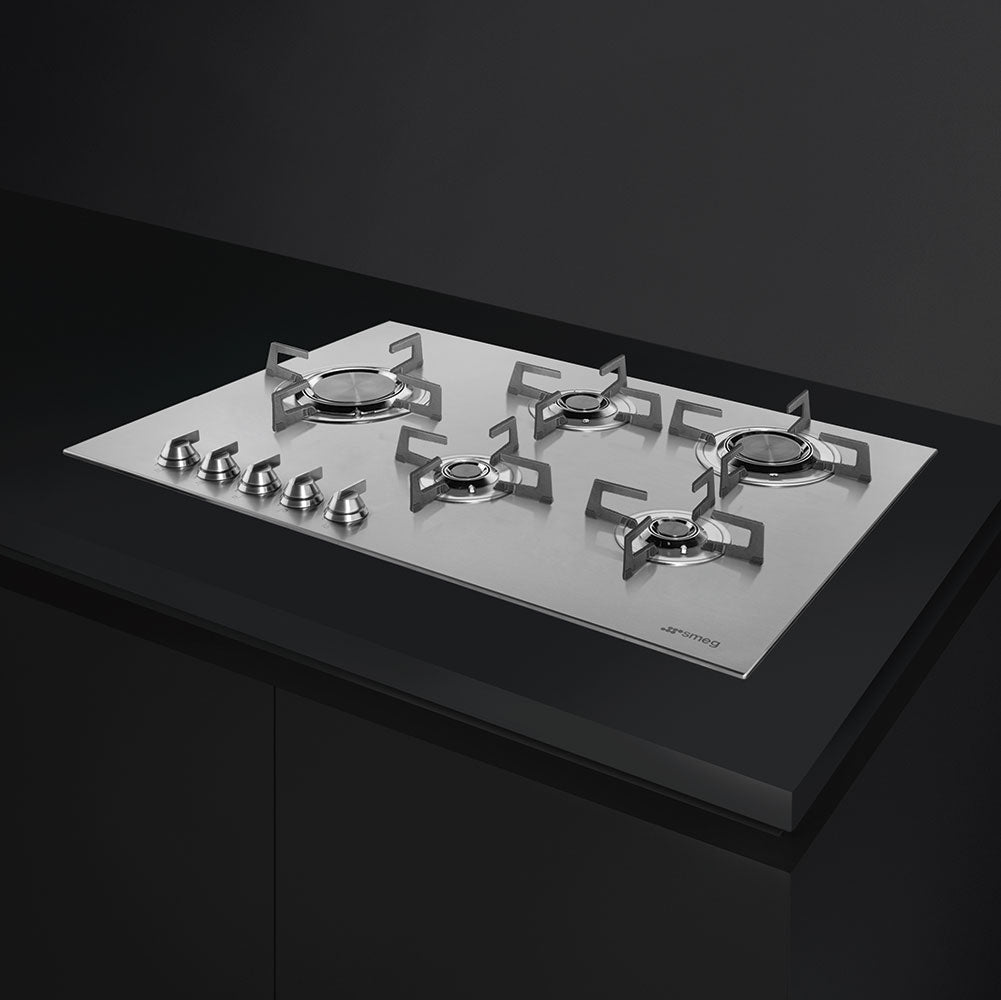 Smeg 75cm Linea Gas Cooktop PXL675LAU - Ex Display