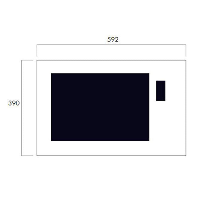 Smeg 25L Microwave with Trim Kit and Steam SBIM30X-1 - Factory Seconds