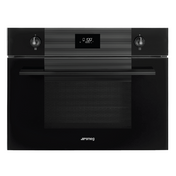 Smeg 60cm Black Linea Compact Speed Microwave Oven SFA4101SUN - Factory Seconds Discount