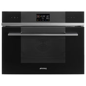 Smeg 60cm Black Linea Compact Speed Microwave Oven SOA4102M1N - Factory Seconds Discount