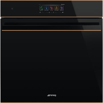Smeg  60cm Black Dolce Stil Novo Combi Steam Oven SOPA6606S2PNR - Factory Seconds