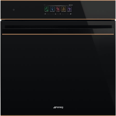 Smeg  60cm Black Dolce Stil Novo Combi Steam Oven SOPA6606S2PNR - Factory Seconds