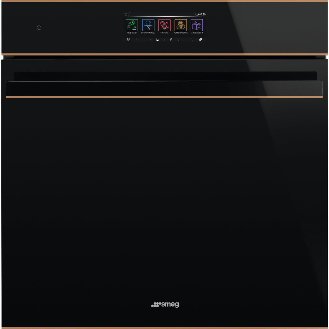 Smeg  60cm Black Dolce Stil Novo Combi Steam Oven SOPA6606S2PNR - Factory Seconds Discount