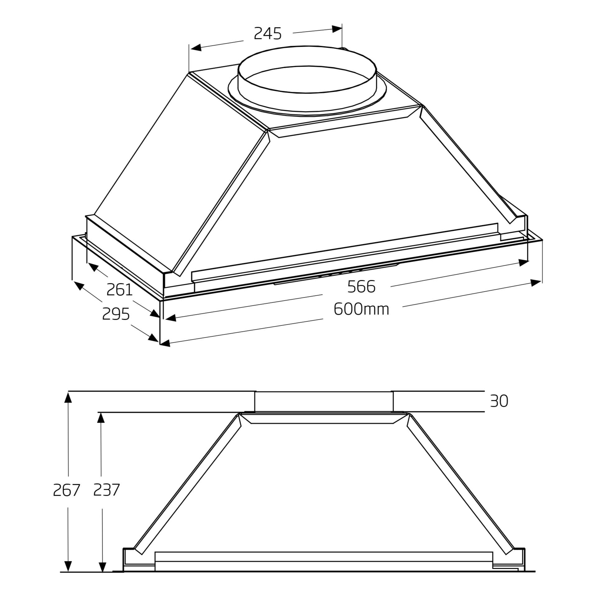 Schweigen EV-6UCQSL dimensions diagram