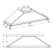 Schweigen EV-9UCQSL dimensions diagram