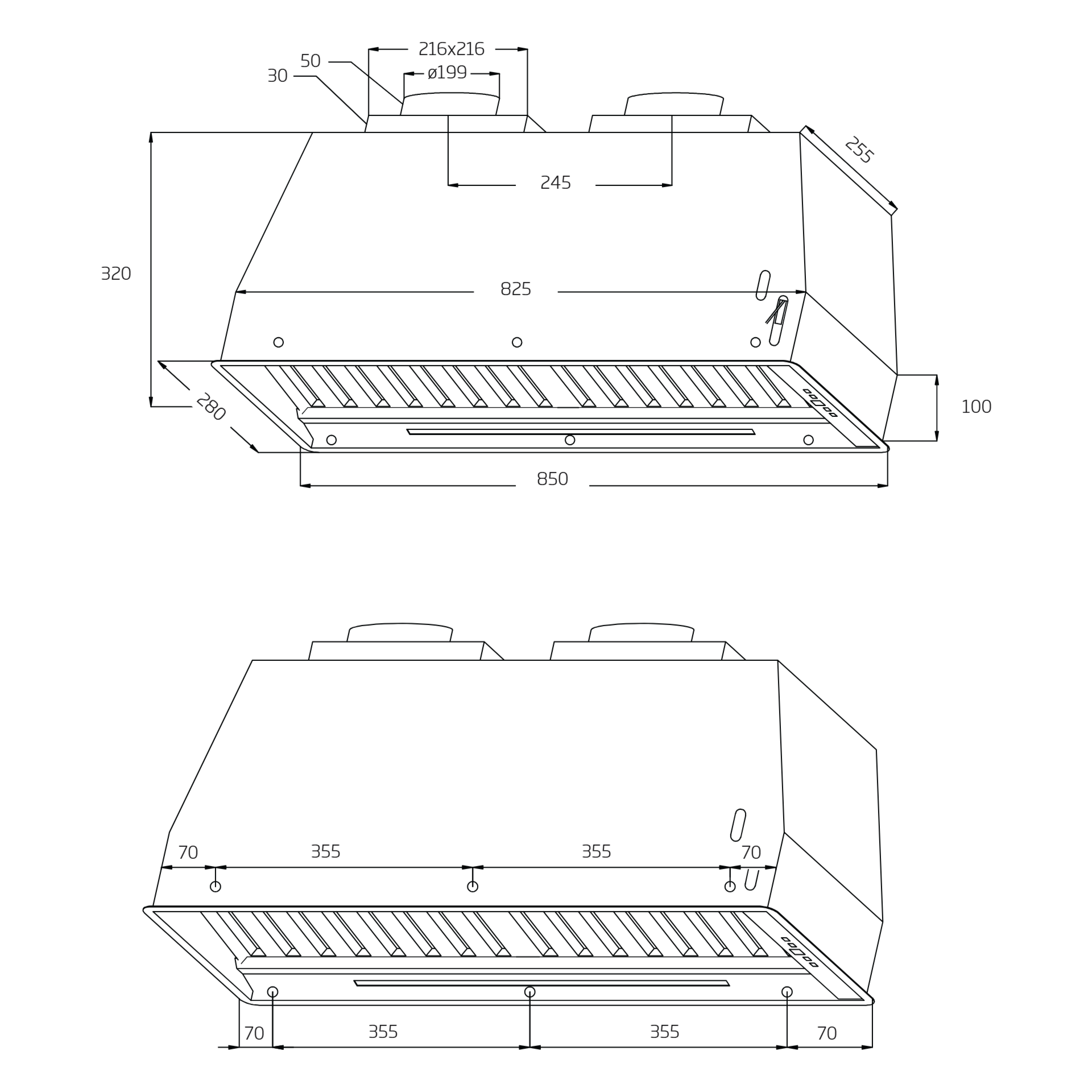Schweigen SW-220CB dimensions diagram