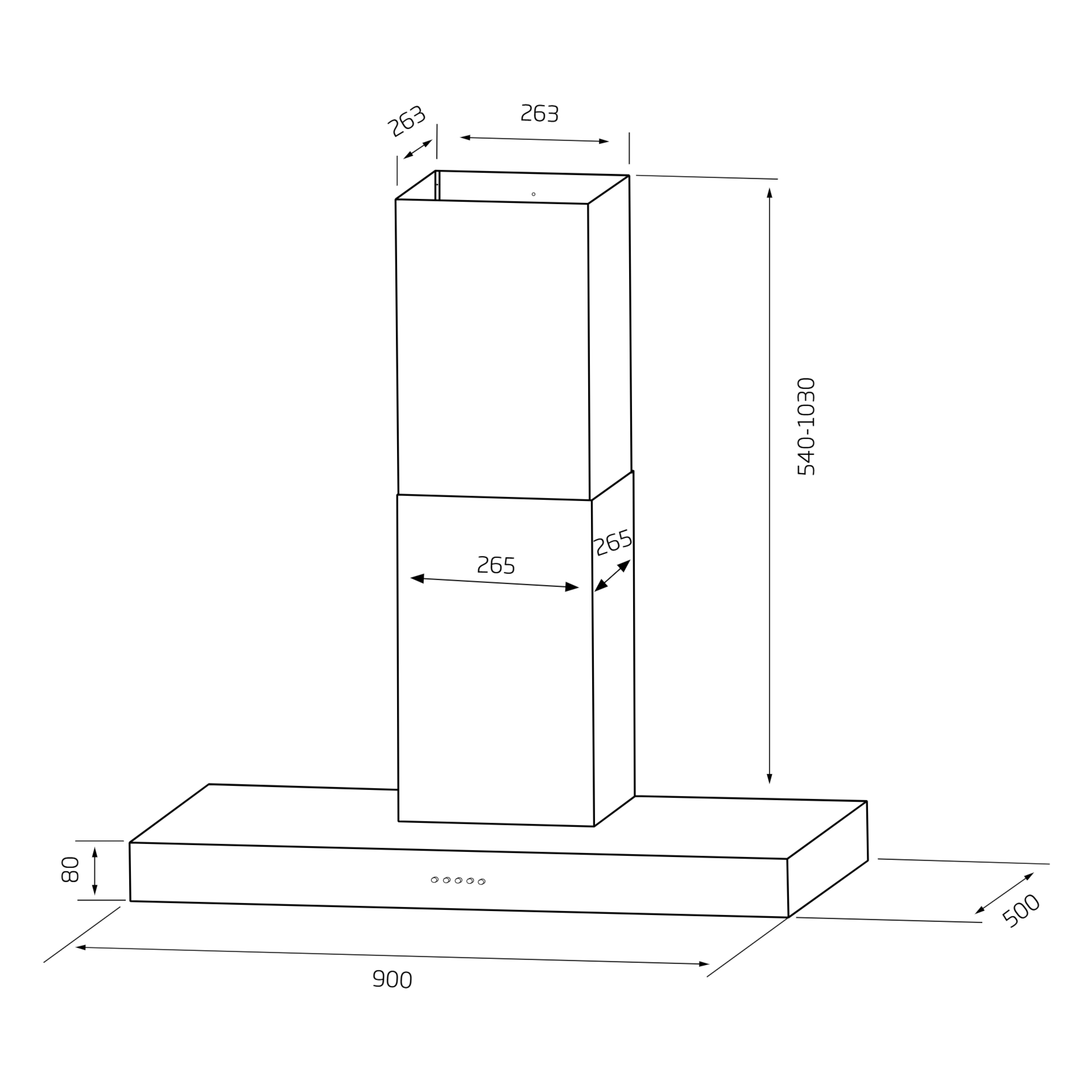 Schweigen TSH-900B dimensions diagram