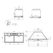 Schweigen UM1170-6ST dimensions diagram