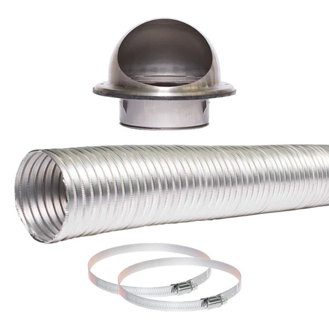Sirius 200mm Ducting Kit with Domed Vent EASYWALL-200