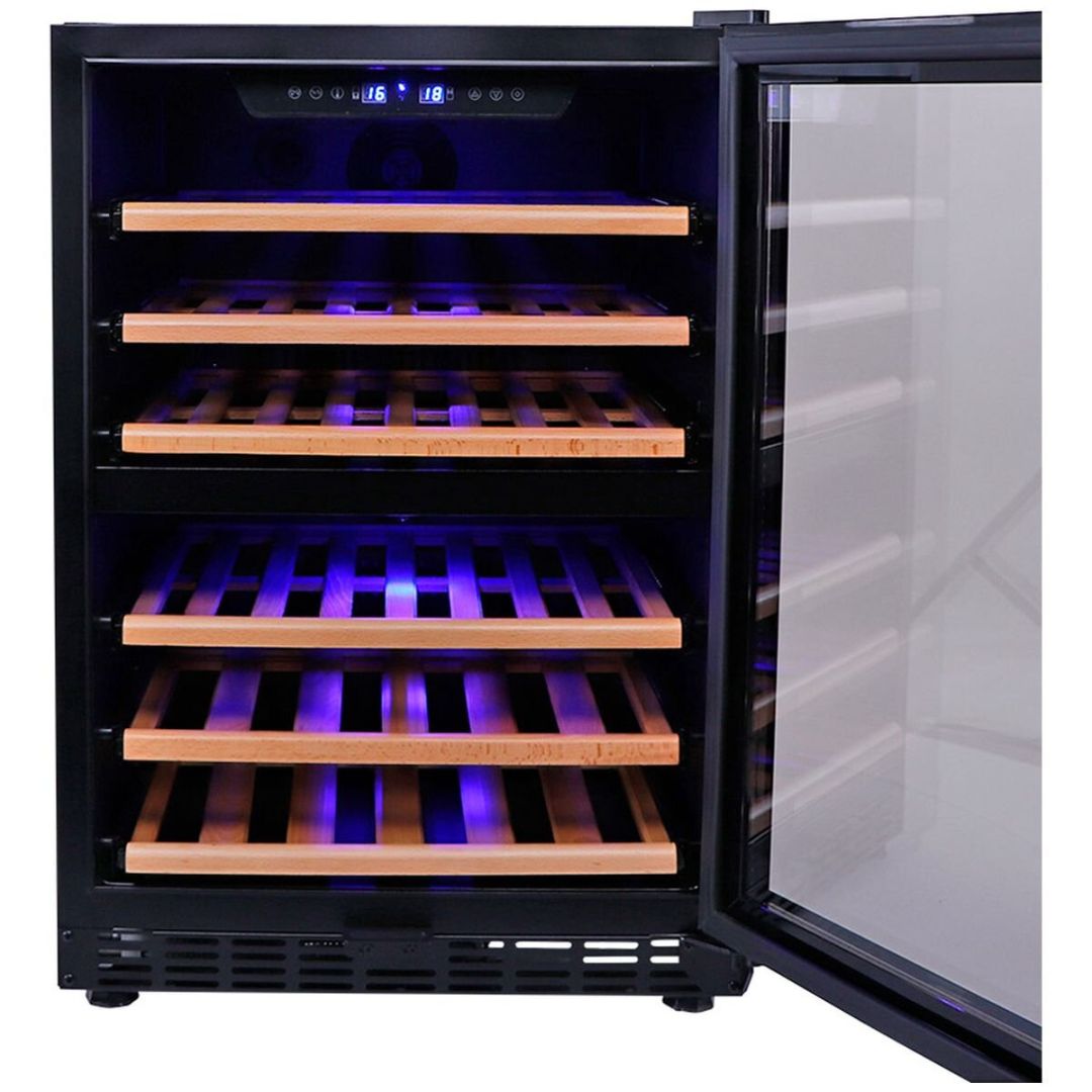 Smart 46 Bottle Dual Zone Wine Fridge SMAWC54DN - Clearance