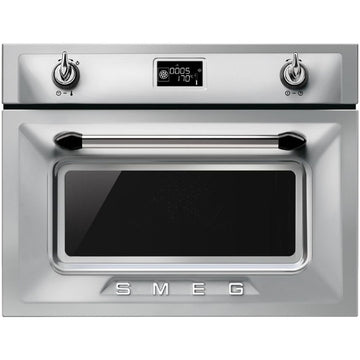 Smeg 45cm Victoria Compact Steam Oven SFA4920VCX - Factory Seconds