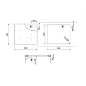 Smeg 60cm Ceramic Cooktop SE464TB