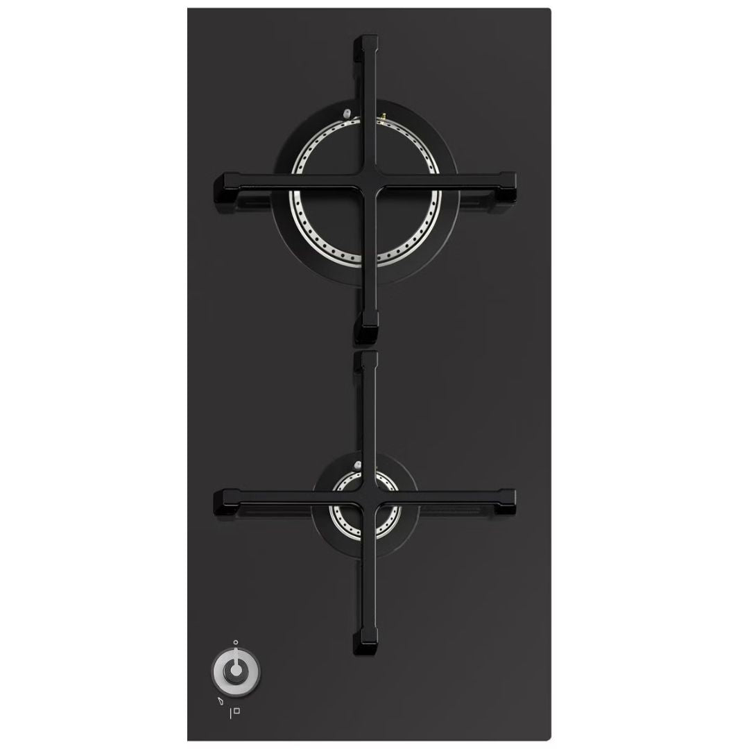Smeg 60cm Black Gas Cooktop PVA164CN - Factory Seconds
