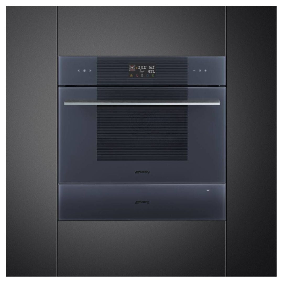 Smeg 60cm Neptune Grey Compact Speed Oven SOA4102M1G - Factory Seconds