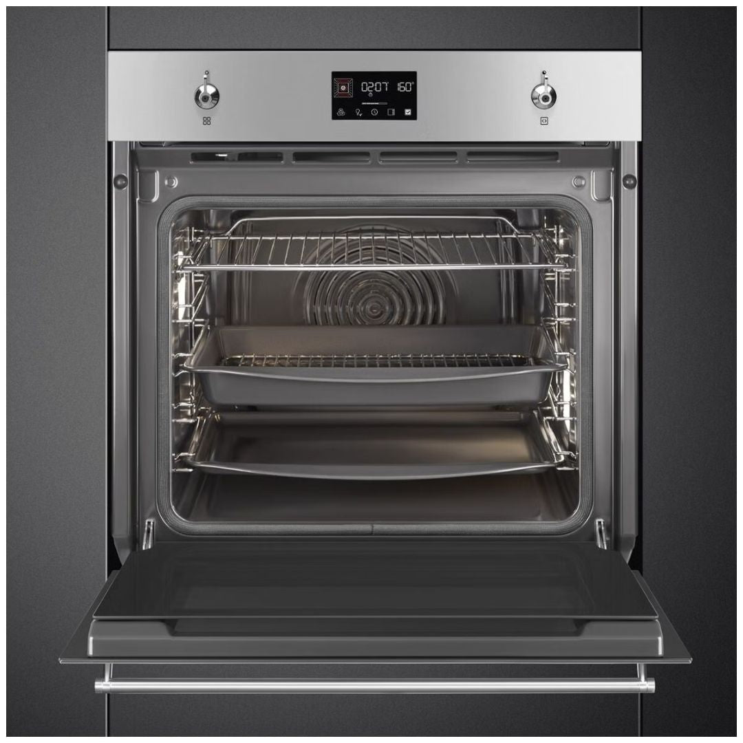 Smeg 60cm Stainless Steel Pyrolytic Oven SOPA6302TX - Factory Seconds
