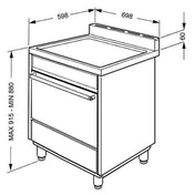 Smeg 70cm Stainless Steel Freestanding Oven C7GVXA8 - Factory Seconds