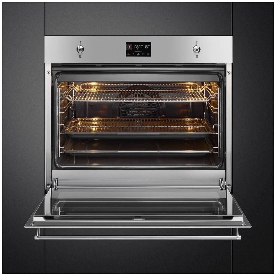 Smeg 70cm Stainless Steel Pyrolytic Oven SFPA7302TX - Factory Seconds