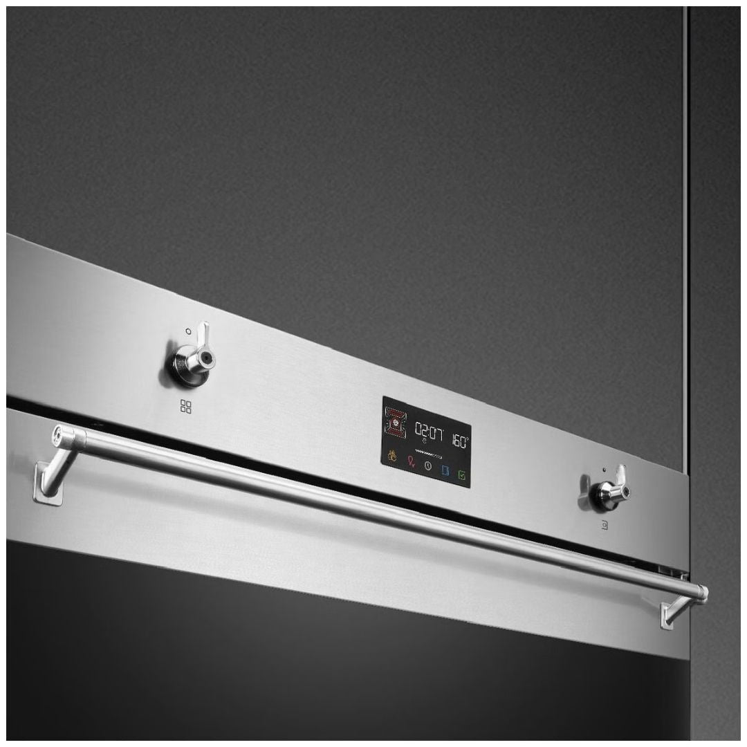 Smeg 70cm Stainless Steel Pyrolytic Oven SFPA7302TX - Factory Seconds