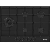 Smeg 72cm Classic 4 Burner Matte Black Gas Cooktop PX375LMBAU