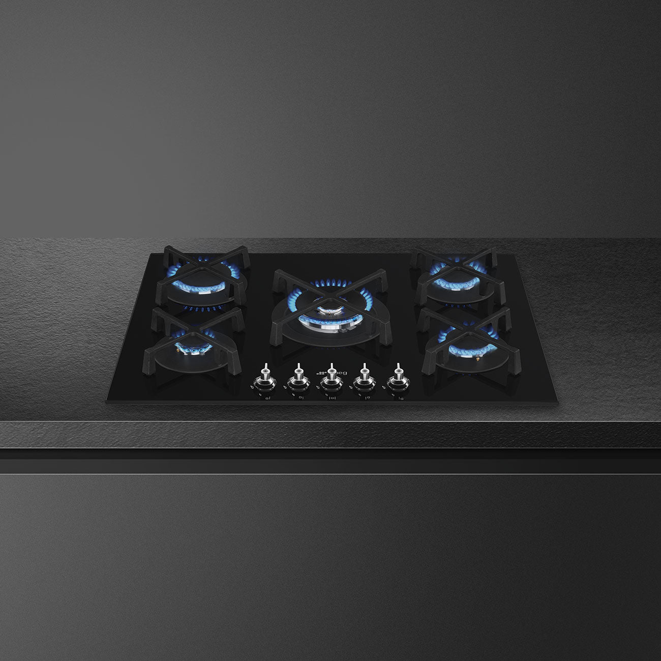 Smeg 75cm Classic Gas on Glass Cooktop PV375NAU - Carton Damage