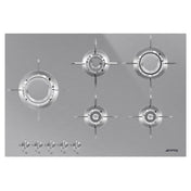 Smeg 75cm Linea Gas Cooktop PXL675LAU - Ex Display