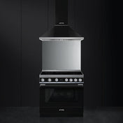 Smeg 90cm Black Portofino Canopy Rangehood KPFA9BL - Factory Seconds