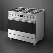 Smeg 90cm Stainless Steel Dual Fuel Freestanding Oven CS9GMXA2