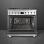 Smeg 90cm Stainless Steel Dual Fuel Freestanding Oven CS9GMXA2