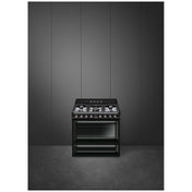 Smeg 90cm Victoria Dual Fuel Pyrolytic Freestanding Oven TRA90BLP2 - Factory Seconds