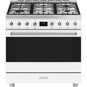 Smeg 90cm Classic Freestanding Dual Fuel White Stove CS9GMWHA2 - Factory Seconds