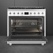 Smeg 90cm Classic Freestanding Dual Fuel White Stove CS9GMWHA2 - Factory Seconds
