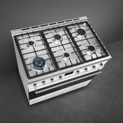 Smeg 90cm Classic Freestanding Dual Fuel White Stove CS9GMWHA2 - Factory Seconds