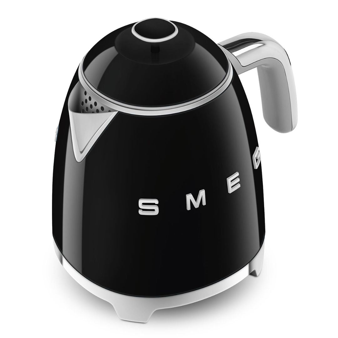 Smeg 50s Retro Style Black Mini Kettle KLF05BLAU - Carton Damage