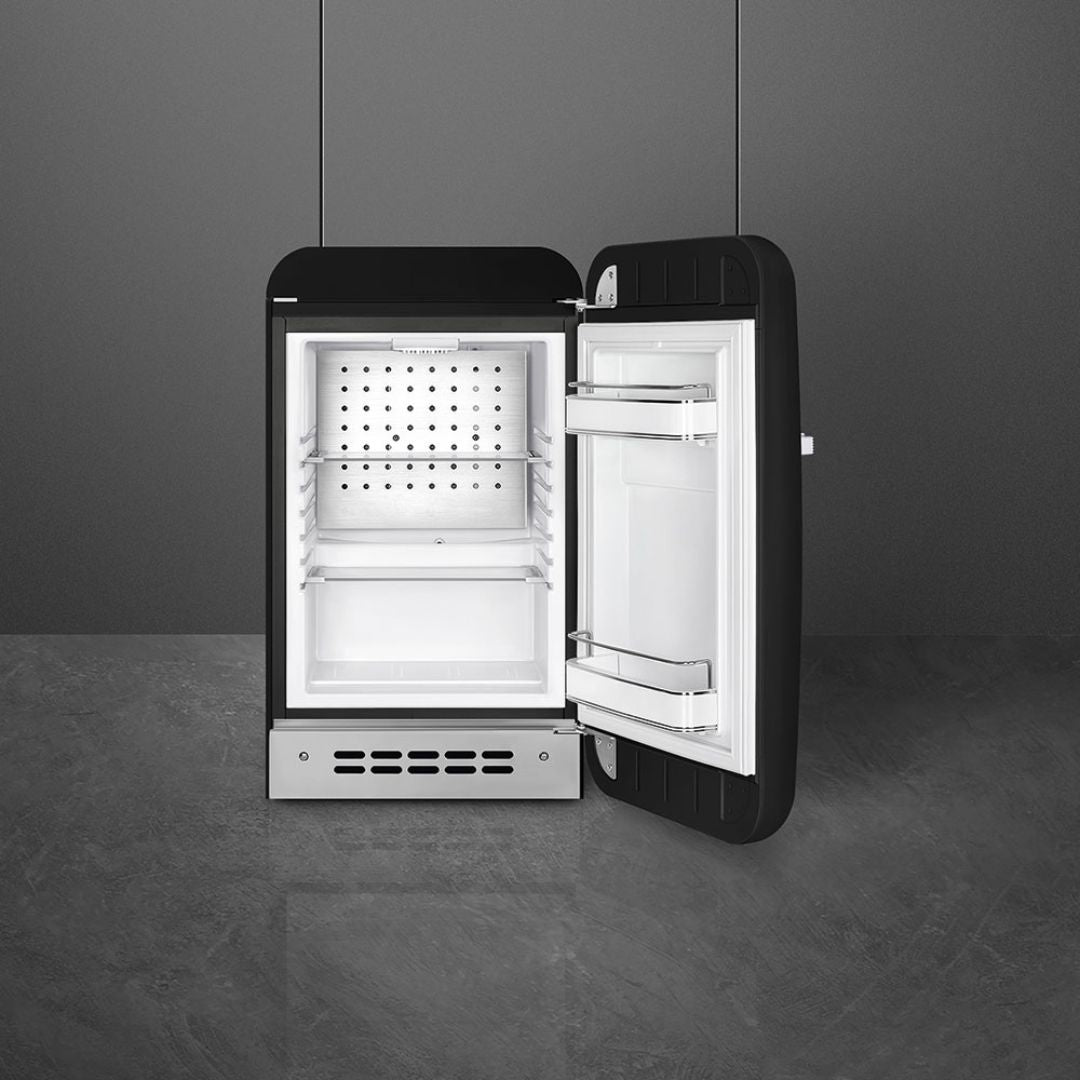 Smeg 50's Style Retro Black 34L Refrigerator FAB5RBL5AU - Factory Seconds