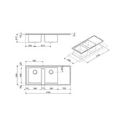Smeg Double Bowl Sink LD116S-2