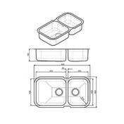 Smeg 1 and 1/2 Bowl Sink UM4530A