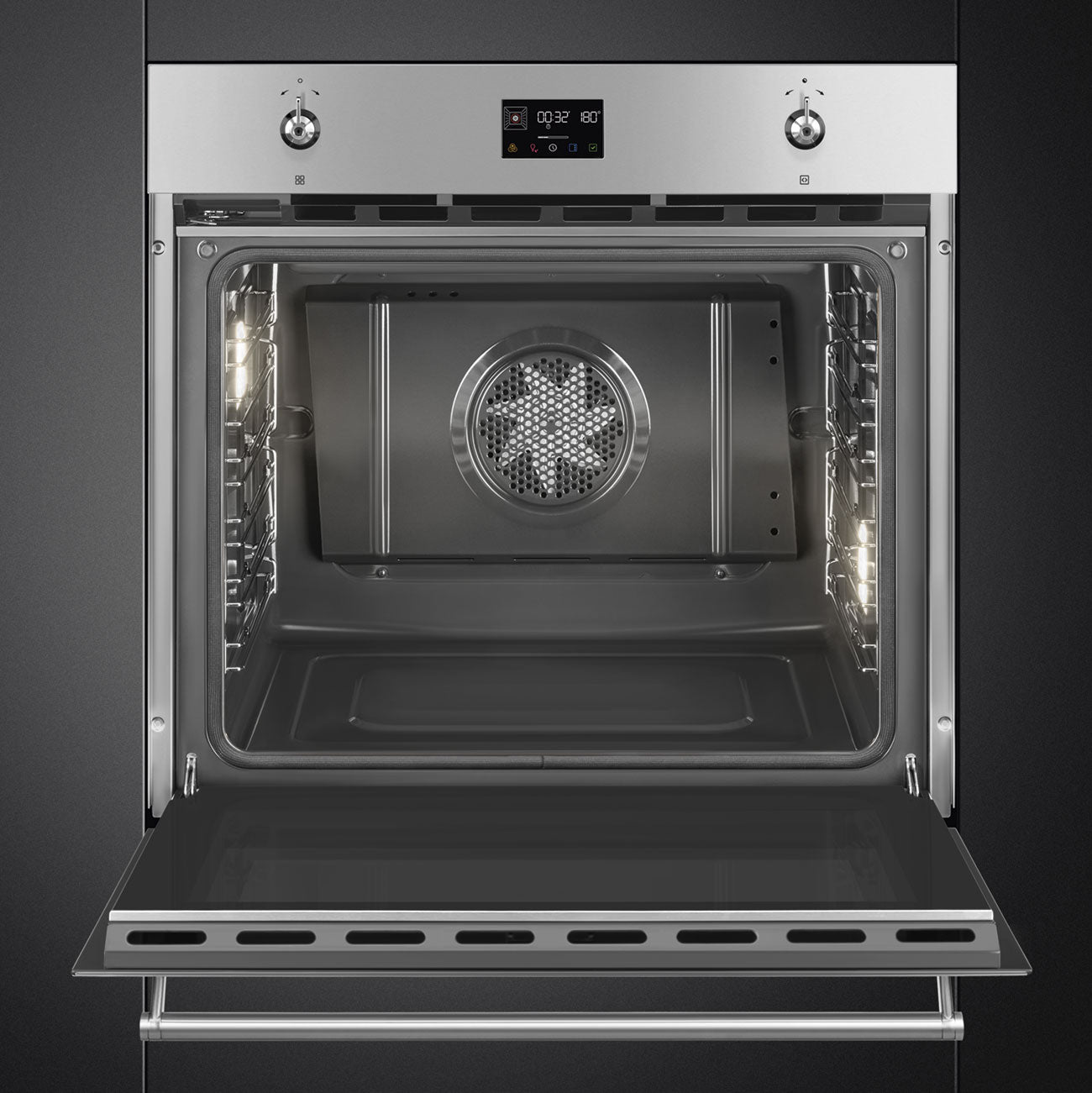 Smeg 76cm Classic Pyrolytic Oven with Single Point Probe SOPA3302TPX -Factory Seconds