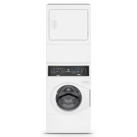 Speed Queen White Washing Machine Gas Vented Dryer Stack ATGE9A