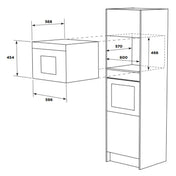 Westinghouse 44L Built-in Combination Microwave Oven WMB4425DSC - Factory Seconds