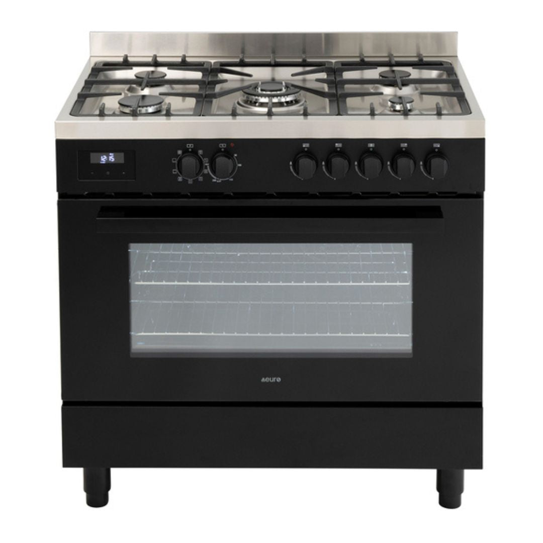Euro 90cm Dual Fuel Freestanding Oven EO90FSDPBL