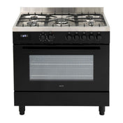 Euro 90cm Dual Fuel Freestanding Oven EO90FSDPBL