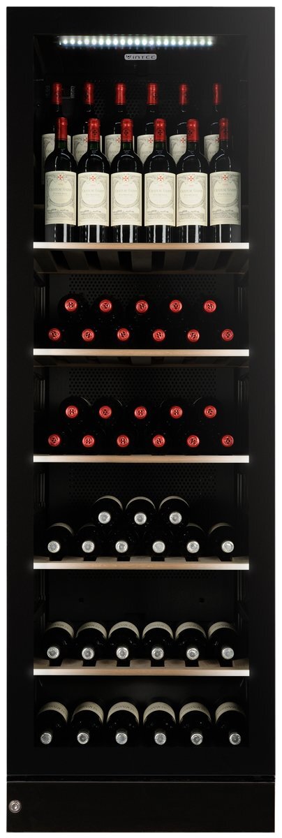 Vintec 198 Bottle Wine Storage Cabinet V190SG2E-BKLH - Factory Seconds