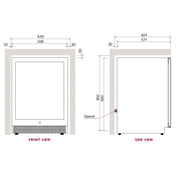 Vintec 100 Beer Bottle Beverage Centre VBS050SBB-X - Factory Seconds