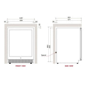 Vintec 50 Bottle Dual Zone Wine Cabinet VWD050SBB-X - Carton Damage