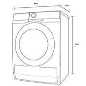 Westinghouse 8kg EasyCare 500 Series Heat Pump Dryer WDH804N7WA - Factory Seconds Discount
