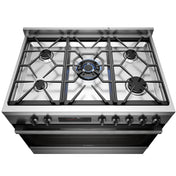 Westinghouse 90cm Freestanding Dual Fuel Pyrolytic Oven WFEP9717DD - Factory Seconds