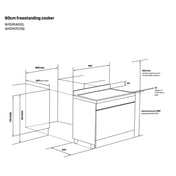 Westinghouse 90cm Freestanding Electric Pyrolytic Oven with Induction Hob WFEP9757DD - Factory Seconds