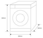 Euromaid WM7PRO 7kg Front Load Washing Machine - Clearance