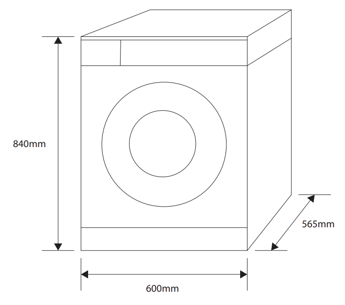 Euromaid WM7PRO 7kg Front Load Washing Machine - Clearance