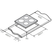 Westinghouse 60cm Ceramic Cooktop WHC642BC - Factory Seconds